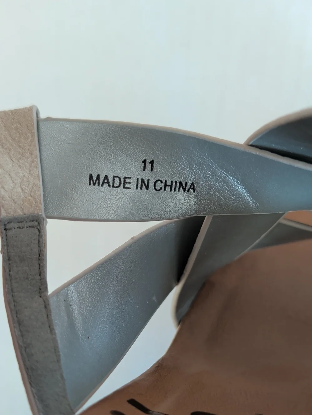Blowfish Malibu 4Earth Hot Sun Strappy Wedge Sandals 11 Taupe Grey - DEFECT